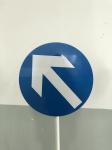 Manually 3M Engineering Grade Reflective Traffic Signs Foldable