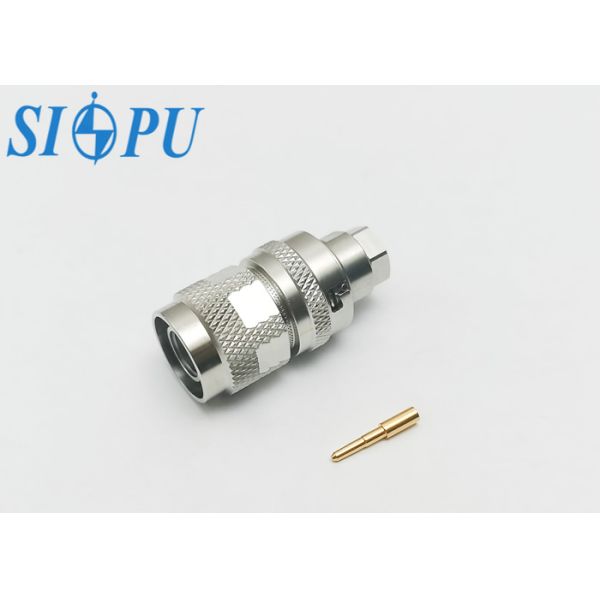 TNC Male RF Coaxial Connector – Straight Plug, Self-Locking, Salt Spray Resistant, Compatible with TRF-58 Cable (Model: TNC-J58-TZS-TI)