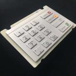 Stainless Steel Atm Pin Keypad , Encrypted Wired Keyboard With Embedded Security