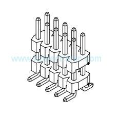 Buy cheap SMT 2.0mm double row double base surface mount pin connector product