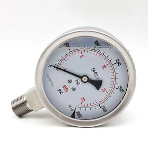 Buy cheap OEM High Accuracy Pressure Gauge 0.1-0-60Mpa Pointer Pressure Gauge Precision product