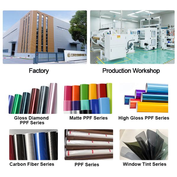 TPU Color Change PPF Gloss Black Wrap 190-240 Micron UV Resistance For Car Body Paint Protection Film