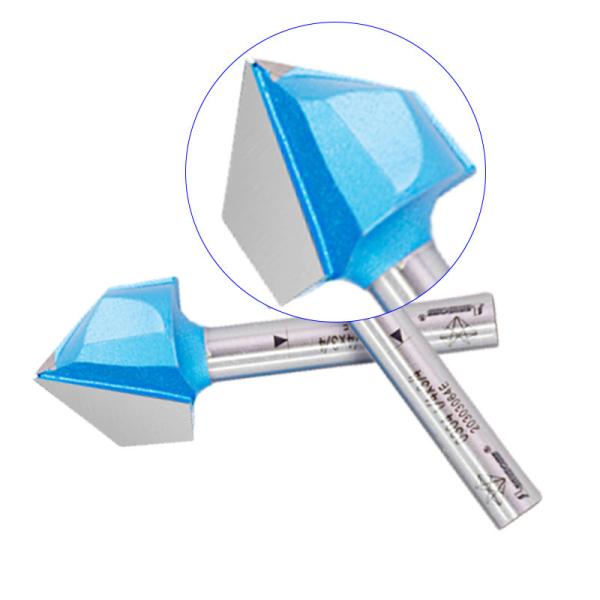 Quality High Precision V Groove Router Bit Double Flute Chamfer Carbide Tipped Woodworking Tool Bits for sale