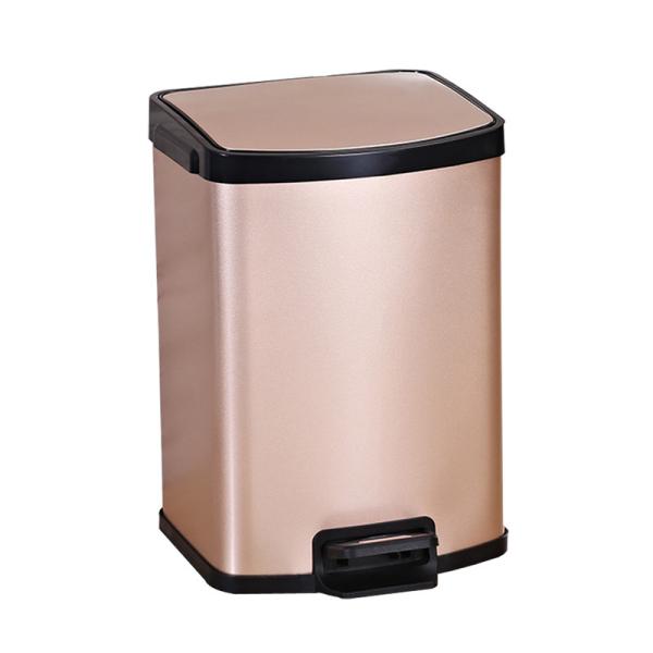 Quality Anti Smudge 1.32 Gallon Stainless Steel Dustbin for sale