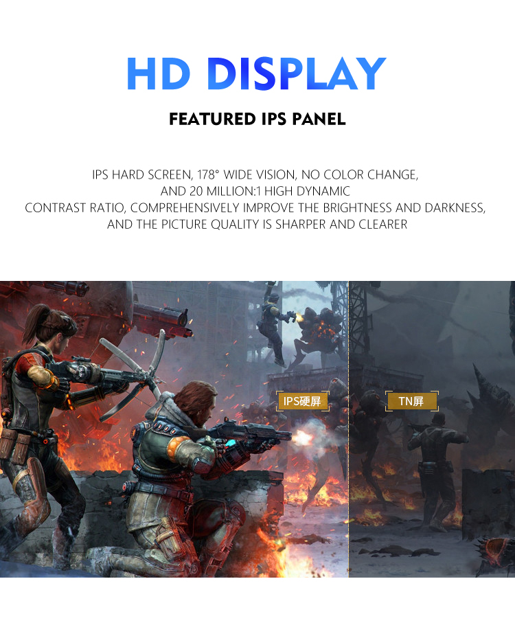 Desktop Curved Computer Monitor 144Hz 24 Inch Gaming Monitor For Internet Cafes