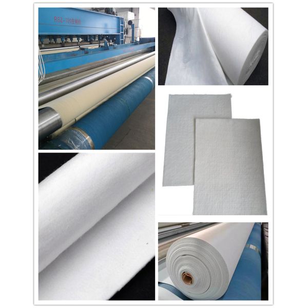 Construction Project Short Fiber Non-Woven Geotextile Isolation 100g/sqm-800g/sqm