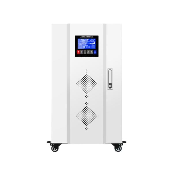 Quality 50KVA Intelligent Three Phase Voltage Regulator LED LCD Display for sale