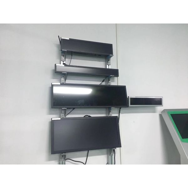 Strip Stretched Bar LCD Display 1080P Full HD Video Security Anti Theft