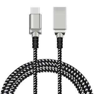 Buy cheap Mobile Phone Type C Led Usb Sync Cable High Speed Fashionable Nylon Braided product