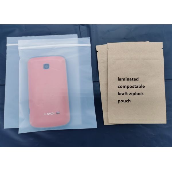 Compostable Press Seal Mini Grip Resealable Zipper Pouches