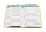 Childrens Custom Printed Notebooks , Personalized Notebook Pages Red White