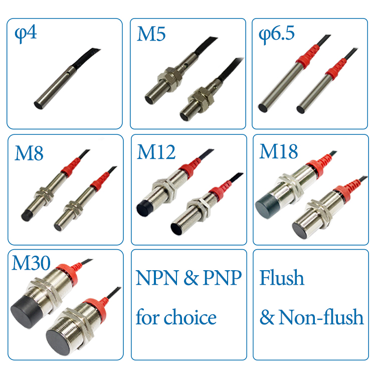 112V Non-Flush 2 Wire Inductive Proximity Sensor 2mm Sensing Normal Open