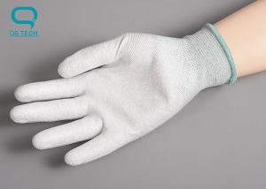 China Clean Room Anti Static Gloves For Electrostatic Discharge ESD PU Palm Glove on sale