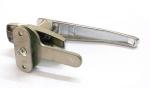 L-Locking Handle Lock with keys Cabinet Handle Locks for Metal Box Bright Chrome