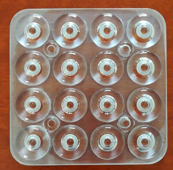 Quality Tempered  Round Glass Light Diffuser Unit High Precision Opal Color for sale