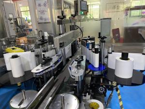 Buy cheap Double Side Bottle Sticker Labeling Machine CE PLC touch screen control system product
