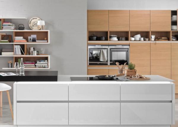 Quality 50mm Countert Tops Kitchen Island Cabinets H750mm Base Customized for sale