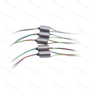 0-100RPM Capsule Slip Rings Miniature 4 Circuits 1A With Stainless Steel Housing Material