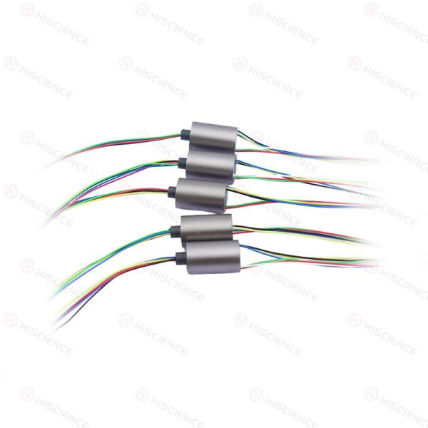 Quality 0-100RPM Capsule Slip Rings Miniature 4 Circuits 1A With Stainless Steel Housing Material for sale