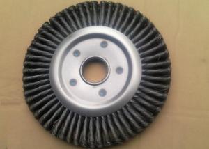 Double Layer Twisted Wire Brush 300mm OD For Metal Tube Rust Removal