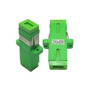 Buy cheap 20db SC APC Green Single Mode Fixed Optical Attenuator product