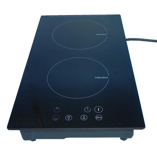 Quality Auto Off 520*295mm Induction Cooktop Two Burner for sale