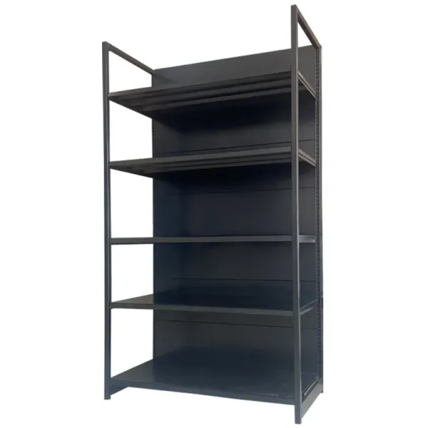 Convenience Store Gondola Retail Shelving 4 Post Display Rack Customized