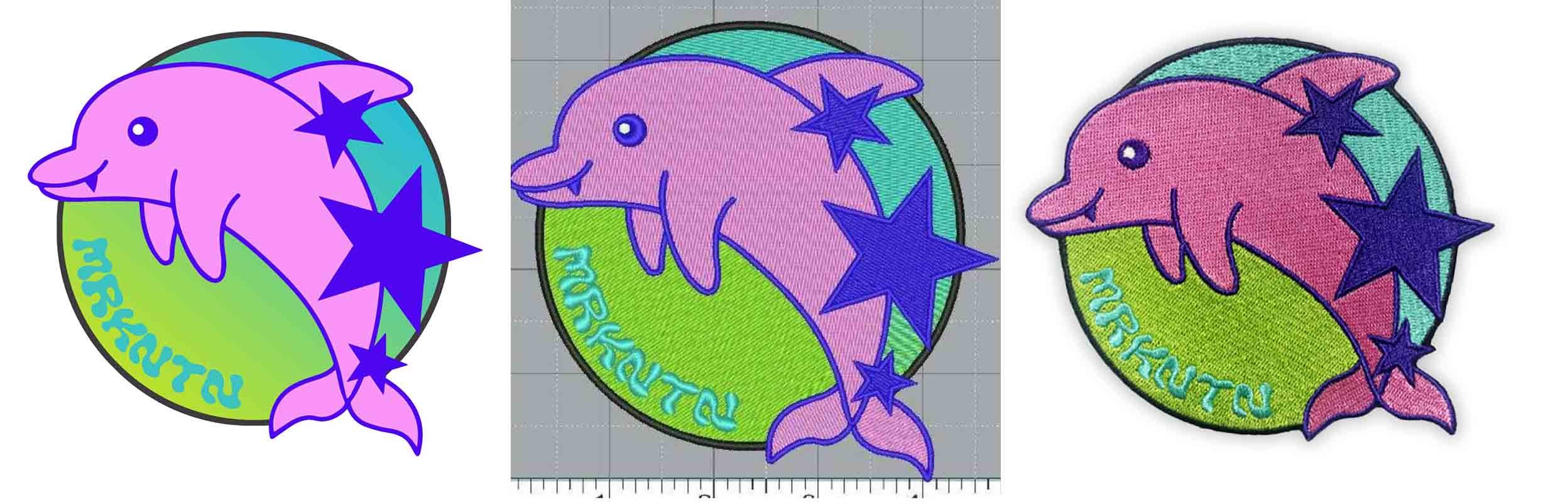 Custom Club Logo Patches Embroidered Applique Merrowed Souvenir Hats Patch