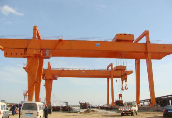 Quality High Power Double Girder Rail Mounted Gantry Crane 15 Ton CE / ISO Certificated for sale