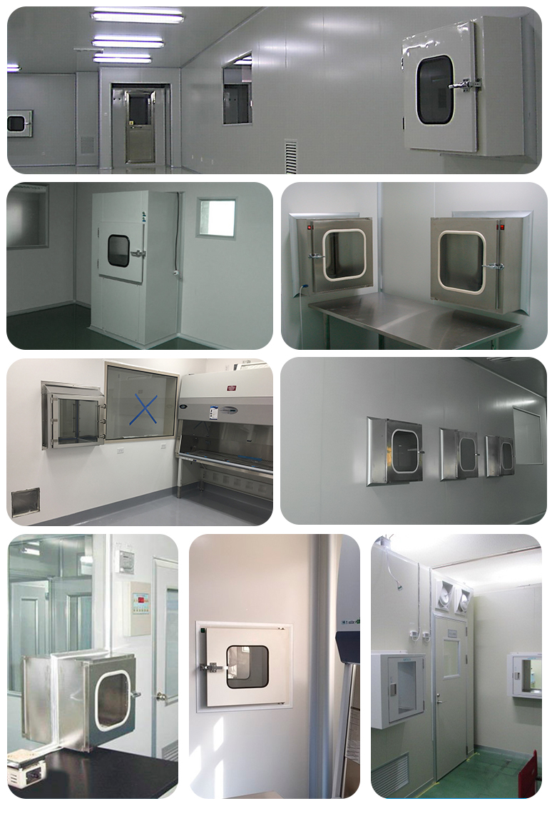 Customized Laboratory Clean Room Pass Box Dynamic Pass Box For Biotechnology