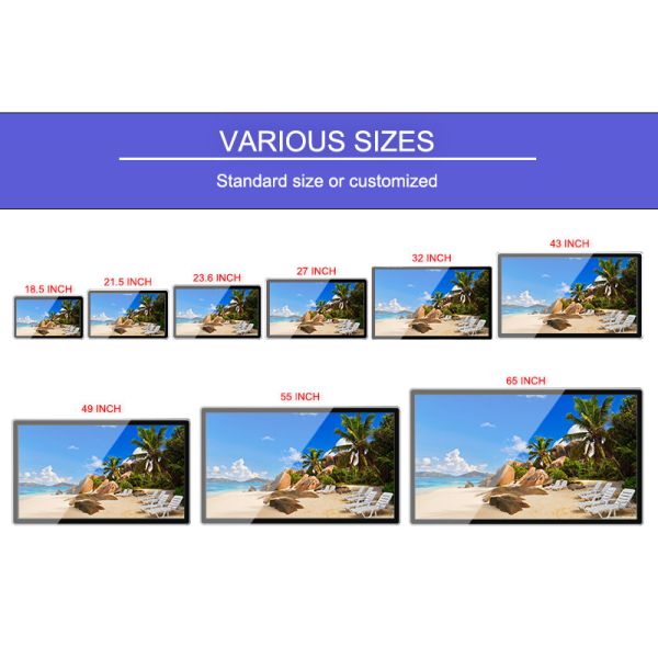 64GB 32" Wall Mounted Touch Screen For Interaction Multi Size
