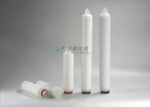 China Pharmaceutical Pleated Filter Cartridge 2.7 Diameter Pleated Filter Cartridge PP Material 5micron on sale