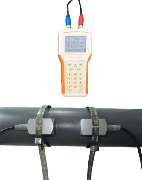 Quality NiMH Battery RS232 Handheld Polysonics Ultrasonic Flow Meter for sale