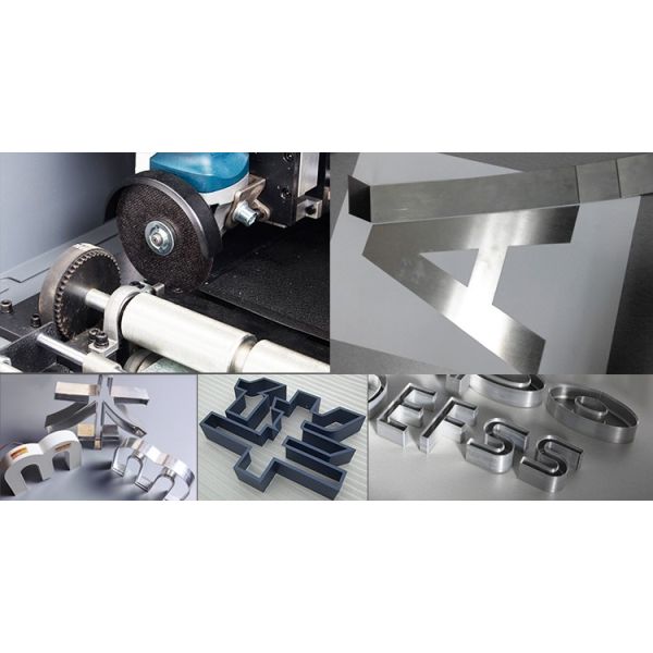 Acrylic Advertising Signs CNC Letter Slotting Machine With 200KG Weight