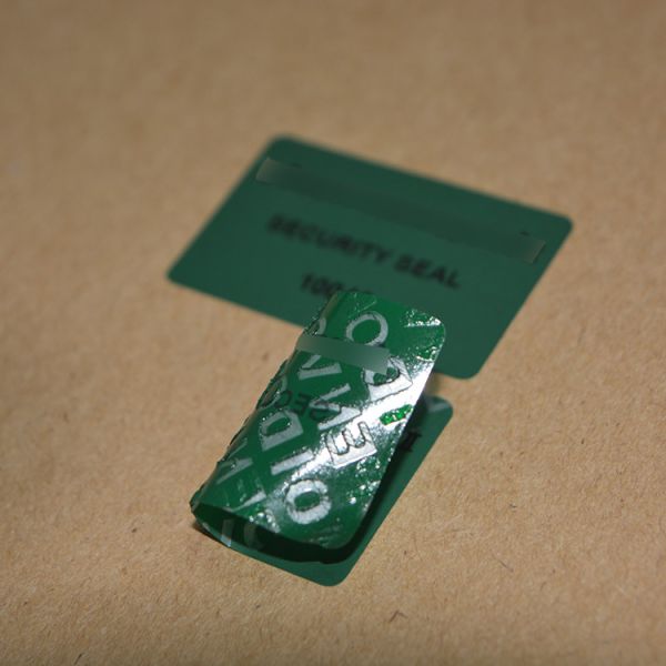 Self Adhesive Non Residue Security Labels 80gsm Eggshell Sticker Paper