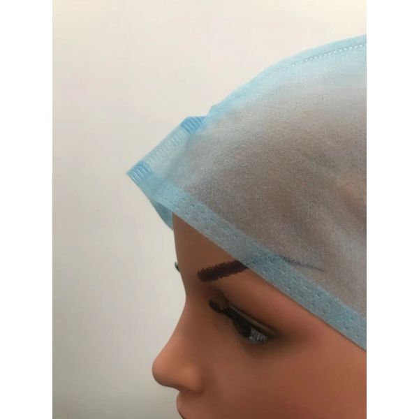 S&J Disposable Surgical Surgeon Cap Nonwoven Soft PP Material Fit Type Includes Adjustable Ties and Elastic Band for Secure Fit