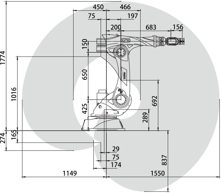 RB10 6 Axis GSK Robot Industrial Robotic Manipulator Arm