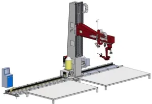 Flexible Teaching-Free Multi-Axis Welding Robot for Hybrid Production Lines