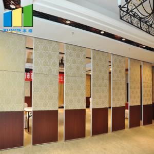 China Aluminium Frame Acoustic Folding Partition Doors / Movable Partition Wall Board For Hotel on sale