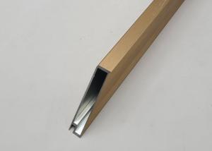 Buy cheap 6060 Aluminum Extrusion Decorative Frame For Wine Cabinet Golden product