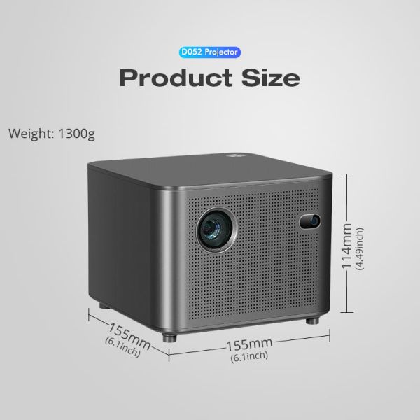 4K WiFi Portable TV Projector Bluetooth Mini Projector Game Projection 400 ANSI