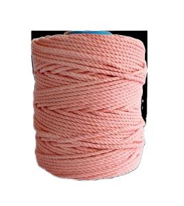 3 Strands Macrame Cord Cotton 5mm Natural Rope Twine for DIY Projects Length 0-10000m