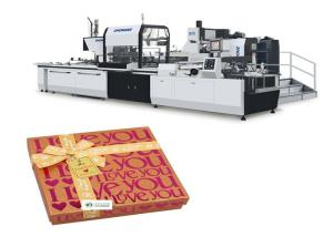 Buy cheap Full Ear Paper Box Forming Machine 12 - 22 Pcs / Min Speed Long Life Span product