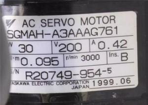China SGMAH-A3AAAG761  Industrial Servo Motor Yaskawa SGMAH Series Ins B SERVO MOTOR on sale