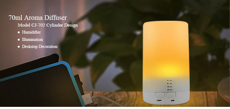 USB Electric Ultrasonic 70ML Car Aromatherapy Diffuser