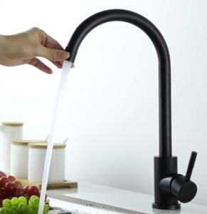 Buy cheap Black Baking Varnish Cold SUS304 Hot Water Kitchen Faucet product