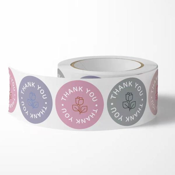 Self Adhesive Label Sticker Paper A4 Template A3 Paper Kraft Glossy Round Roll