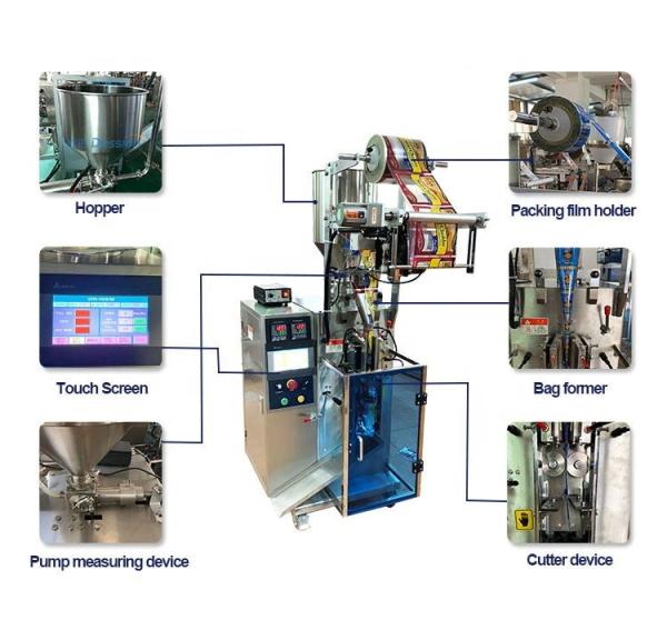 Quality Liquid Automatic Sachet Filling Machine Paste Ketchup Sachet Packing Machine for sale