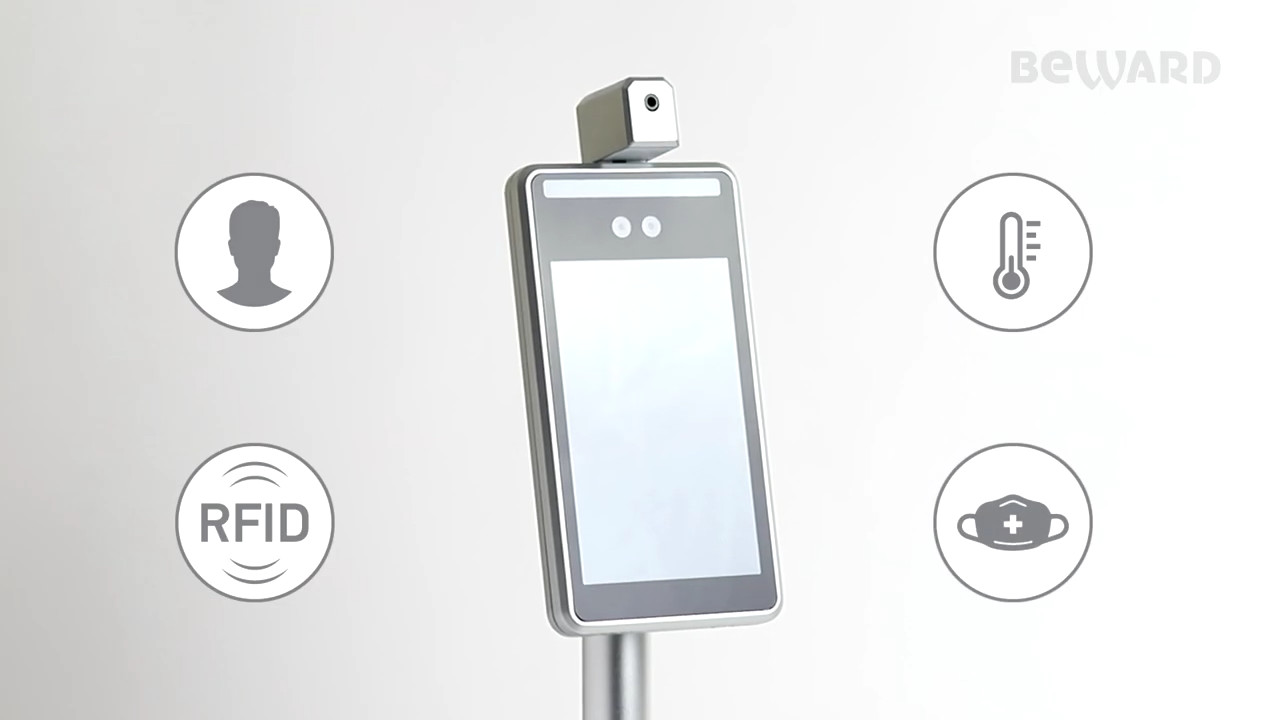 8 Inch Linux AI MQTT Cloud Facial Recognition Door Entry
