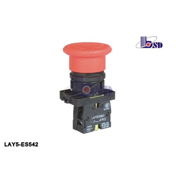 Mushroom Head Emergency Stop Push Button Panel Mount GB/T14048 1 Standard